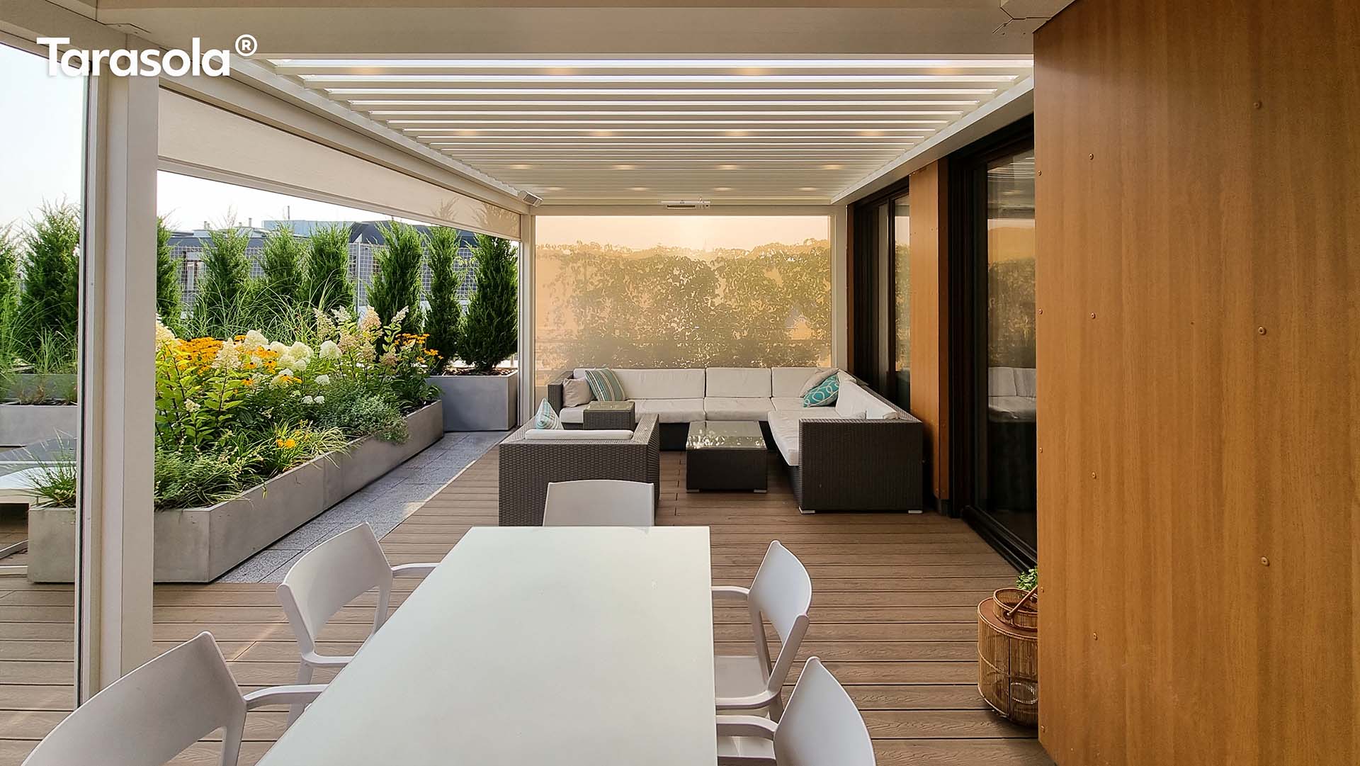 Tarasola Technic lamellás pergola