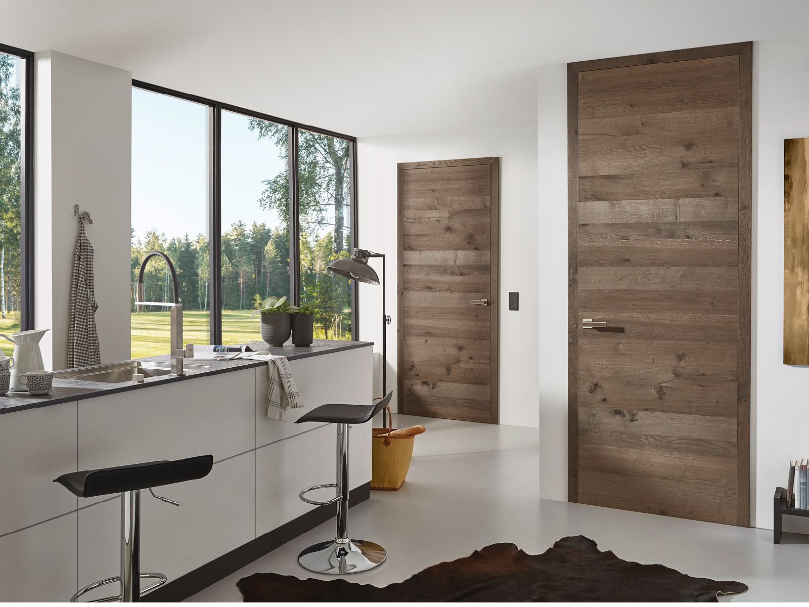 Fachwerk titan naturmatt furnéros ajtó