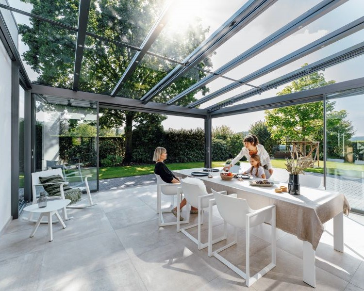 Solarlux üvegterasz Atrium