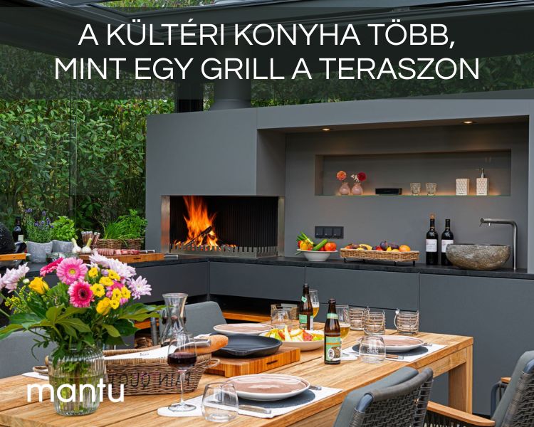 A kültéri konyha több, mint egy grill a teraszon