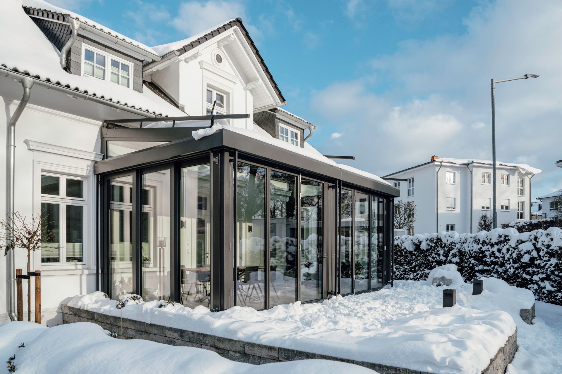 Hóthere és Solarlux télikert