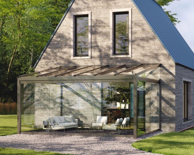Üvegezett alumínium pergola, Solarlux Alerio