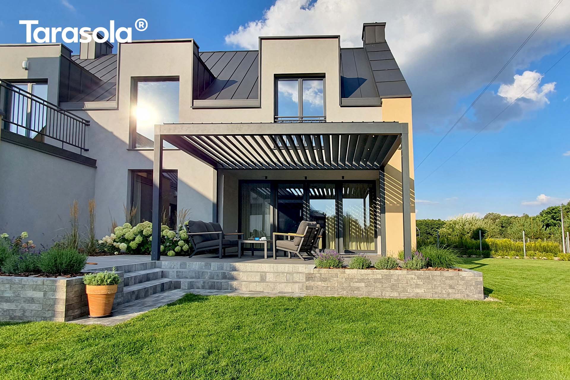 Lamellás pergola 7. Tarasola Essential