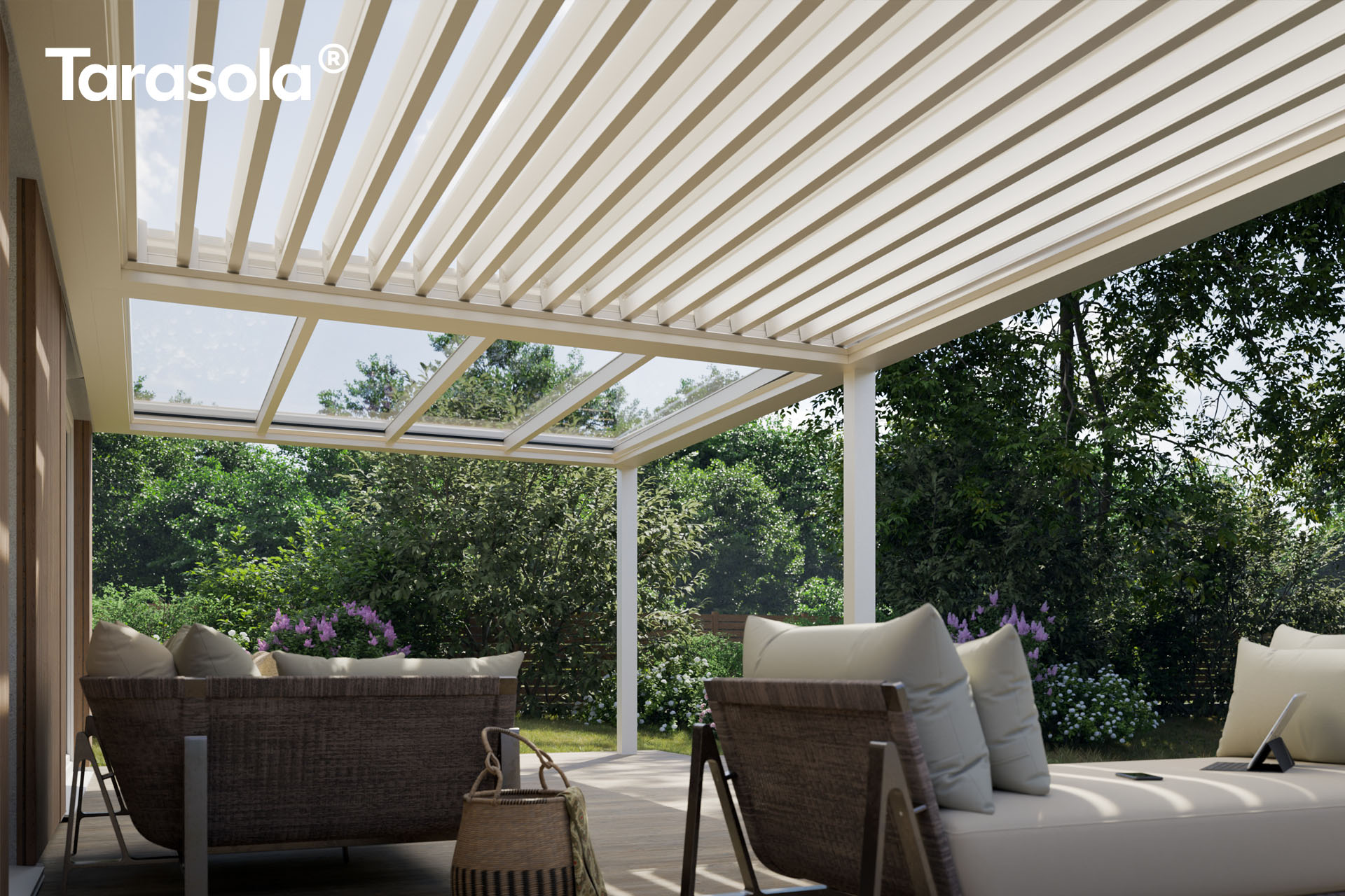 Tarasola Technic New pergola hibrid tetővel