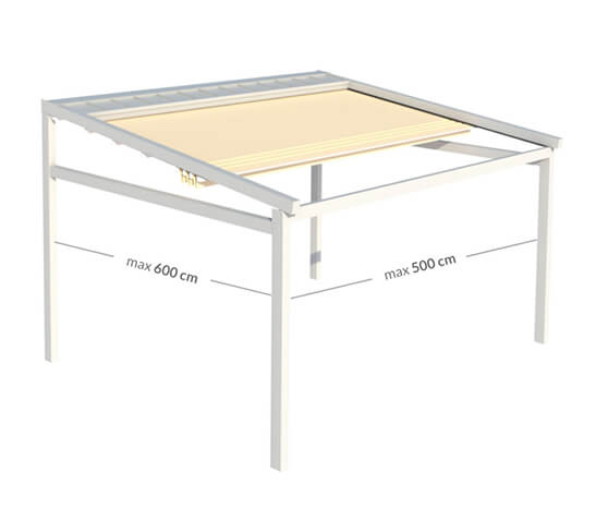 Ponyvás pergolák, Elegancy pavilon kivitel