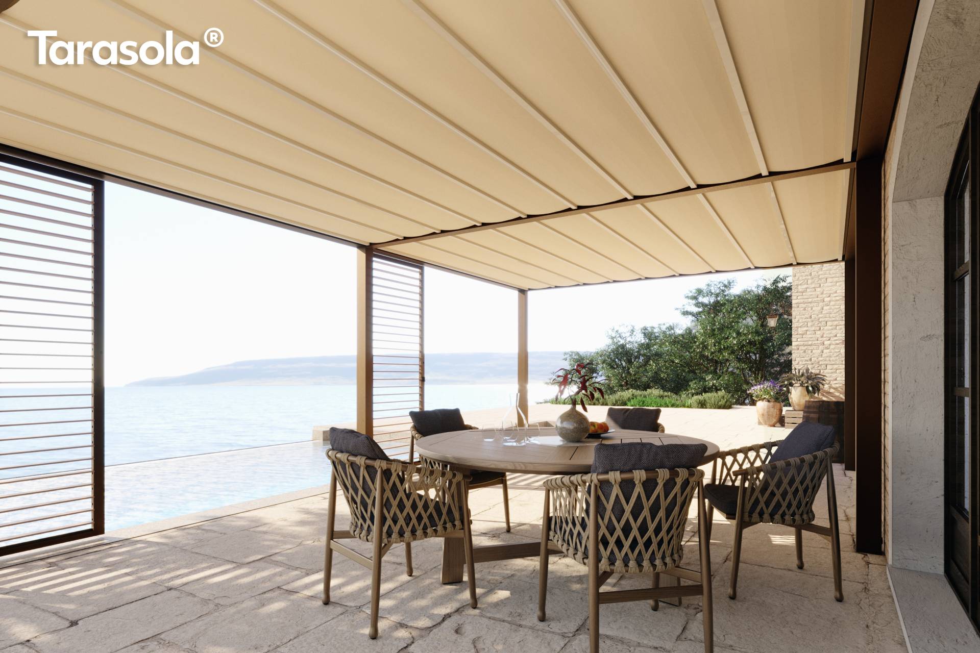 Tarasola Cubic ponyvás pergola ponyva