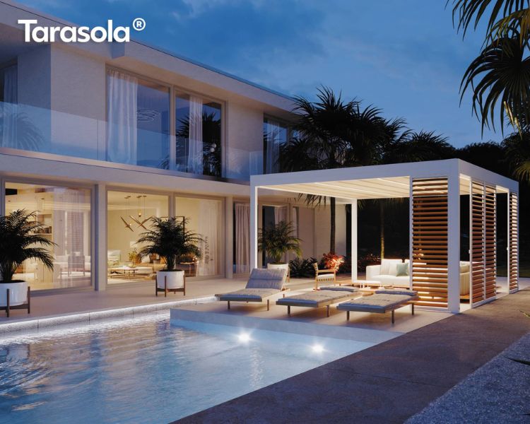 Ponyvás pergola Tarasola Cubic
