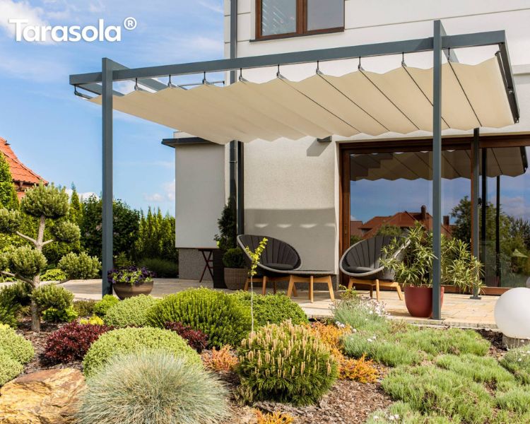 Ponyvás pergola Tarasola Wave