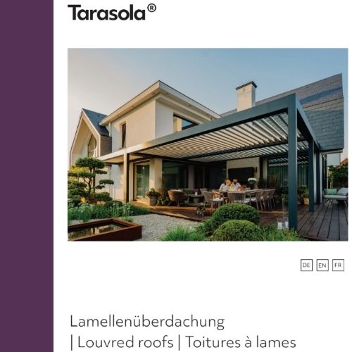 Tarasola lamellás pergolák borító