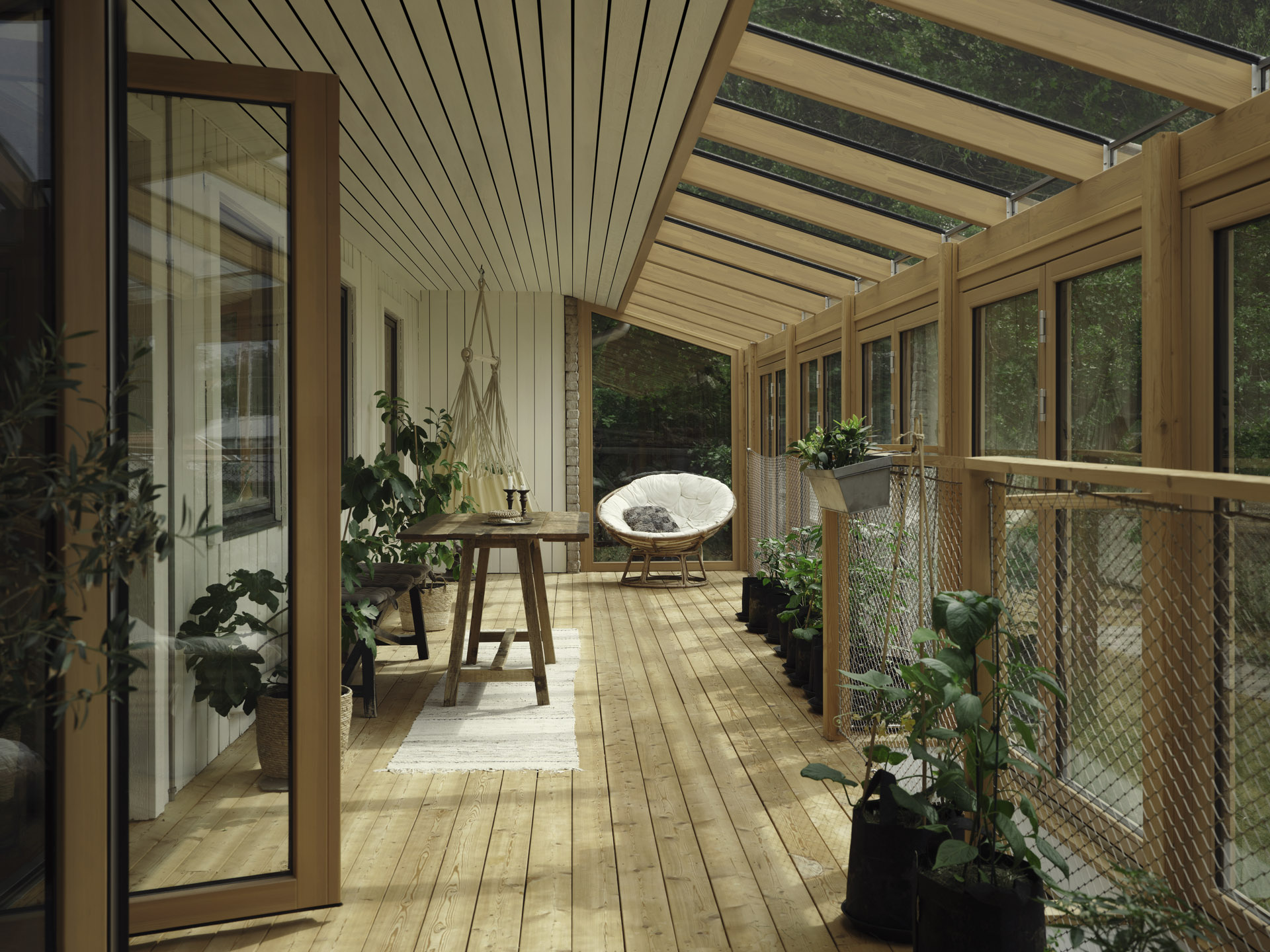 Solarlux Aura üvegterasz SL65 oldalfalakkal