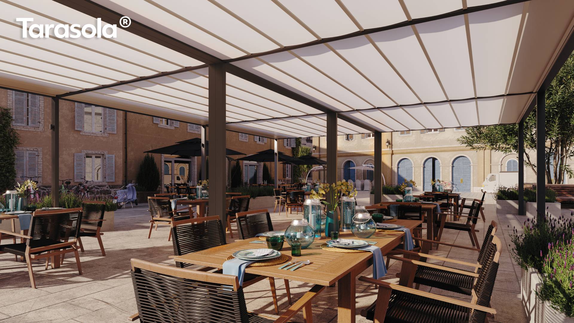 Tarasola Cubic ponyvás pergola