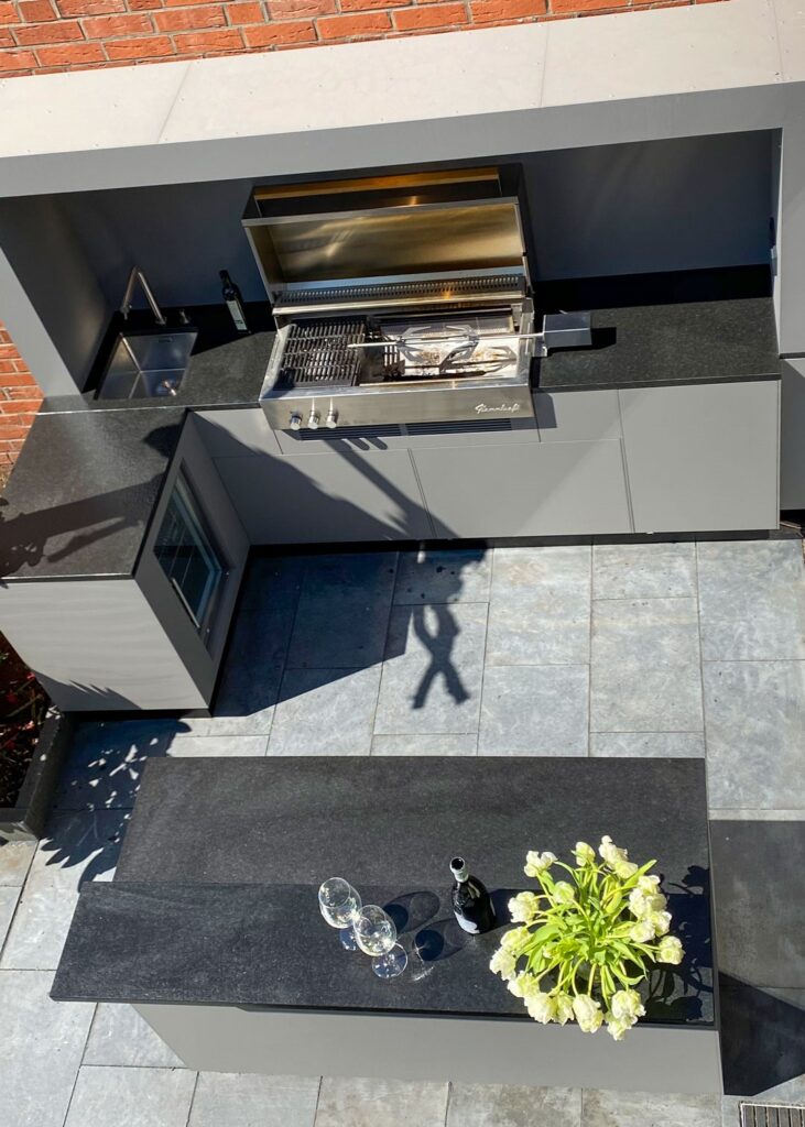 Flammkraft Block D gázgrill outdoor konyhába