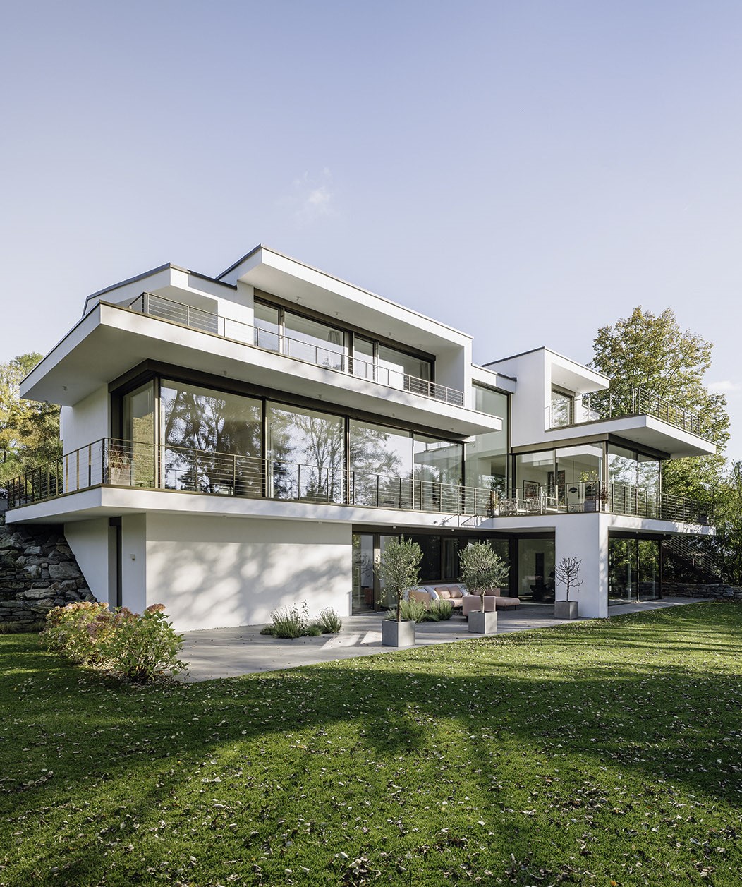 Modern homlokzatok, Solarlux, Cero keret nélküli ablak