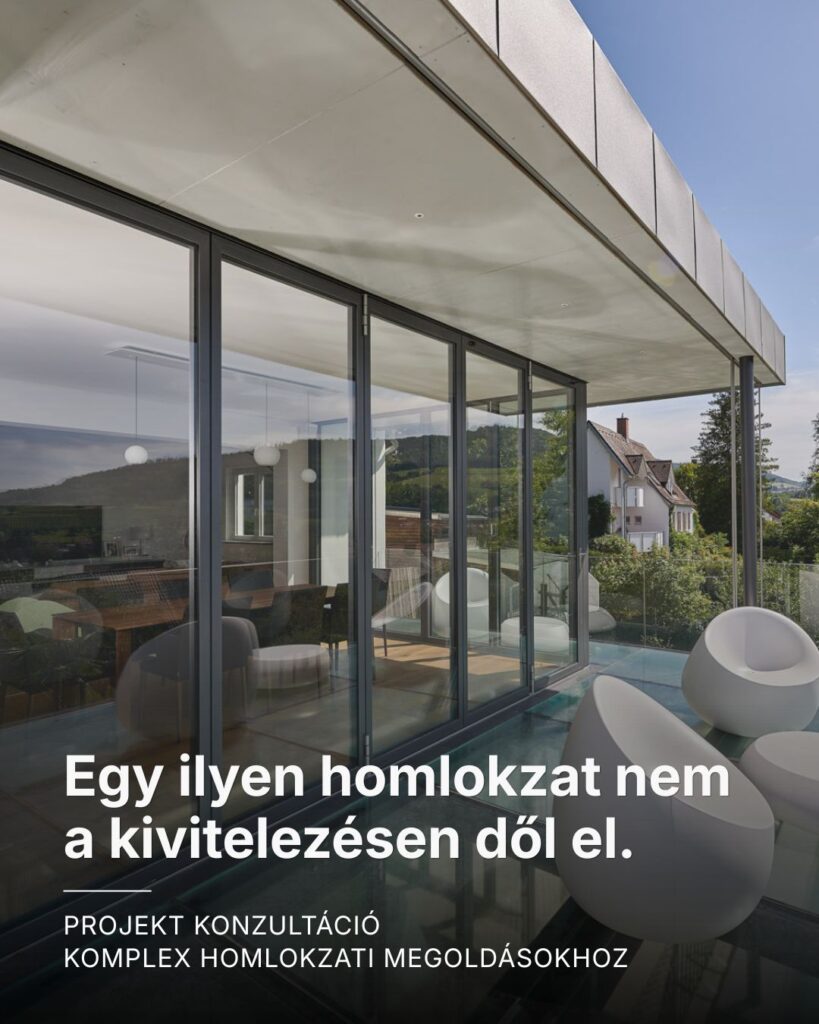 Komplex homlokzati konzultáció Solarlux szerkezetkhez a Mantunál